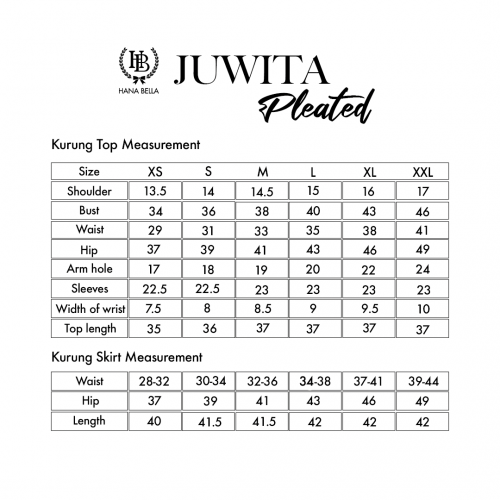 Juwita Pleated 8.0-ARA